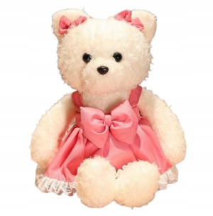 Pluszowy mięciutki MIŚ w sukience 34cm kolory