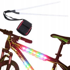 Światła Taśma Led Na Rower Skuter 14led Multikolor