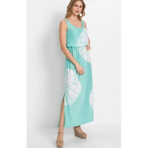 Bonprix Długa Sukienka Maxi Z Batikowym Wzorem Cyrkonie 44-46 942702