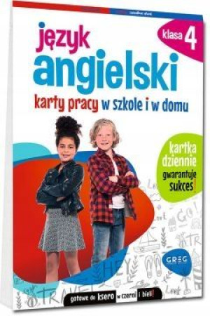 Język angielski 4 GREG Karty pracy w szkole i w do