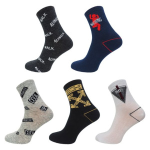 5xskarpety Męskie Mix Kolorów Mzd 001-2 41-47 1