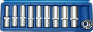 Nasadki długie  6-kątne, 1/2", 10-24 mm, 10 szt.