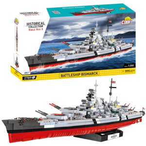 Klocki Cobi 4841 Okręt Statek Pancernik Battleship Bismarck 2789 El.