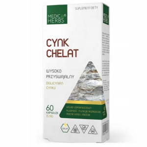 Cynk Chelat Wysoko Przyswajalny Na Odporność 60kap
