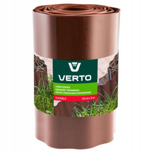 Obrzeże do traw. 20 cm x 9 m, brązowe VERTO 15G515