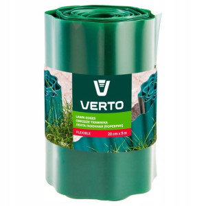 Obrzeże do traw. 20 cm x 9 m, zielone VERTO 15G512