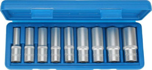 Nasadki Torx długie 1/2", E10-E24, 9 szt.