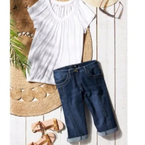 Bonprix Jeansowe Szerokie Krótkie Spodenki Damskie Bermudy 46-48 928030