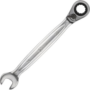 Klucz oczk. płaski wzmocniony 11 mm z grzechotką