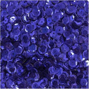 CEKINY łamane okrągłe metaliczne 9mm 15g - loveart - niebieskie