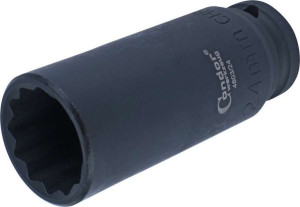Nasadka  1/2" udarowa 24 mm, 12-kątna, długa