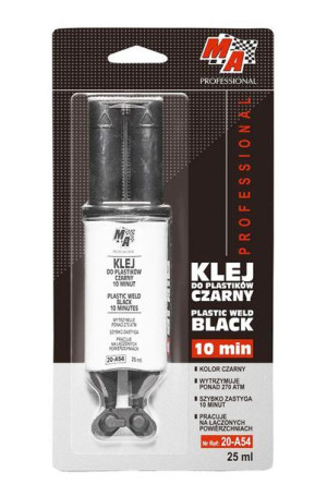 Ma Professional - Klej Do Plastików 10 Minut Czarny - Strzykawka 25ml
