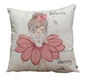 Poszewka Na Poduszkę Jaśka Dekoracyjna Balerina