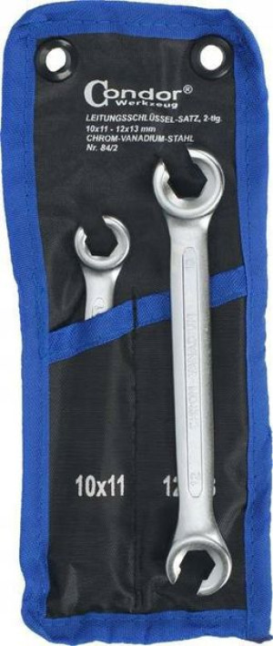 Klucze oczkowe otwarte 10-13 mm, 2 szt. Condor
