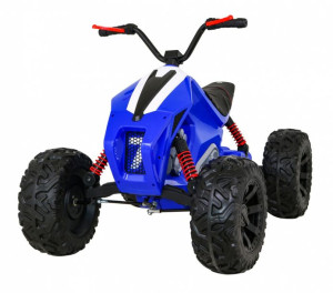 quad LUCKY SEVEN DLA DZIECI z piankowymi kołami niebieski