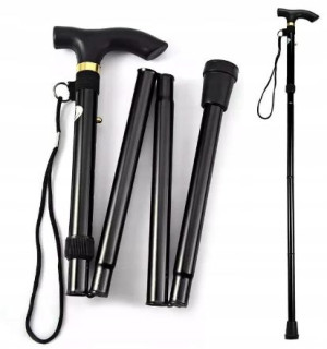 LASKA INWALIDZKA składana lekka aluminiowa 92 cm