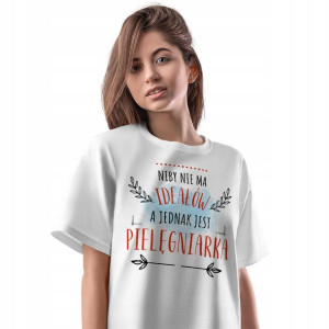 T-Shirt Damski Dla Pielęgniarki Koszulka Prezent