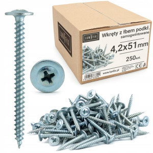 Wkręty do metalu 4,2x51 podkładkowe 250szt