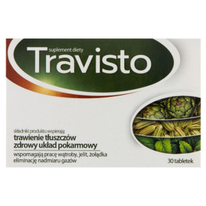 Travisto wspierający trawienie tłuszczów i zdrowy układ pokarmowy 30 tabl
