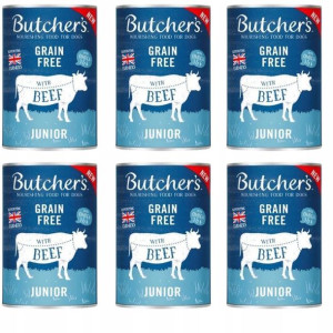 BUTCHER`S Original Junior wołowina galareta 6x400g