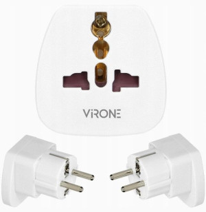 Przejściówka Adapter Schuko Z Bolcem 230V / 10 A