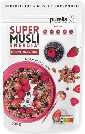 Super Musli Energia morwa maca chia 200 g Purella Superfoods