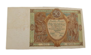 Stary Banknot kolekcjonerski Polska 50 zł 1929