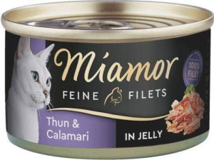 MIAMOR Feline Filets tuńczyk i kalmary w sosie własnym 100 g