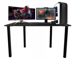 Biurko Gamingowe 120x60 - Czarne Od Producenta