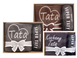 Ręcznik + Etui Q Na Okulary W Pudełku - Kochany Tata