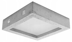 Plafon Loft Kwadratowy Betonowy Industrialny Szary