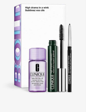 CLINIQUE Mascara 7ml. Black + Quickliner Black + Makeup Remover 30ml.