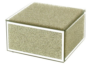 Szkatułka Brokatowa 12x 12 Cm Gold