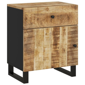 Szafka nocna, 50x33x60 cm, lite drewno mango