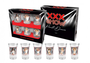 Zestaw 6 Erotycznych Kieliszków Show - Kobiety