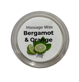 Wosk do masażu  "Bergamotka & Kwiat pomarańczy" 25g