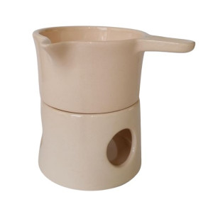 Podgrzewacz ceramiczny ECRU  BŁYSZCZĄCY 2 el.(07)
