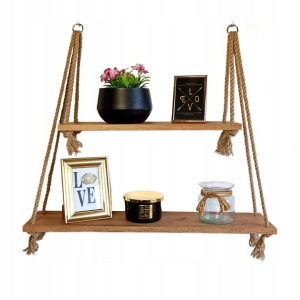 Półka wisząca 56/80 cm dąb craft boho skandynawski