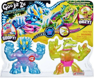 HEROES of GOO JIT ZU Dino X-Ray Tritops vs Shred