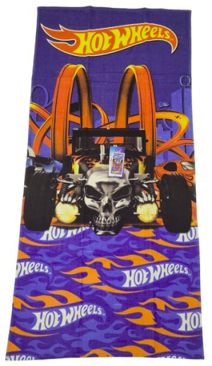HOT WHEELS AUTA Ręcznik Dziecięcy Bawełniany 70 x 140 cm