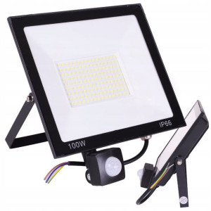 Halogen Lampa Led Czujnik Ruchu 100w Ip66 8000lm