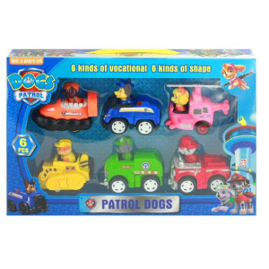 Psi Patrol Figurki Autka Z Napędem Zestaw 6 Szt