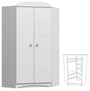 TEAM N28 szafa narożna dla dziecka 95x95 w.192