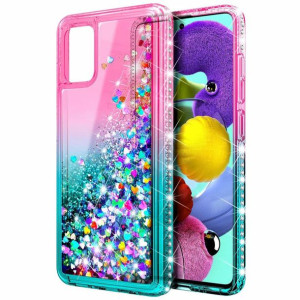 Etui Glow Pływający Brokat Do Samsung Galaxy A72 4G/5G + Szkło