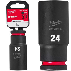 Nasadka udarowa długa 1/2' 24mm IMPACT Milwaukee
