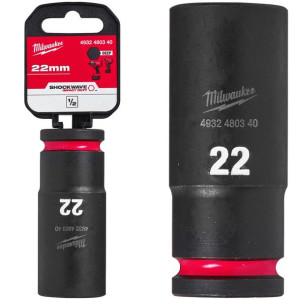 Nasadka udarowa długa 1/2' 22mm IMPACT Milwaukee