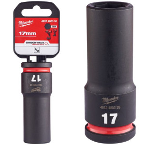 Nasadka udarowa długa 1/2' 17mm IMPACT Milwaukee