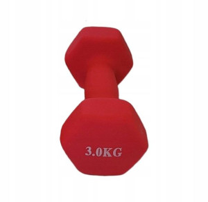 Hantelki do ćwiczeń 1x3kg Ciężarki Hantle 3kg
