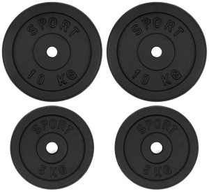 Obciążenie żeliwne 30kg zestaw 2x10 + 2x5 28mm