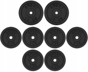 Obciążenie żeliwne 50kg zestaw 2x10kg + 6x5kg 28mm